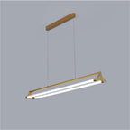 Double LED Bar Lights Gold Metal Dimmbale Pendant Lights