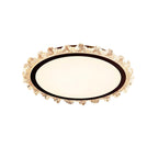 White Round LED Ceiling Light French Full Spectrum Ultra-Thin Flush Mount Light