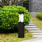 Bollard Landscape Lights Minimalist Black Weatherproof Outdoor Light
