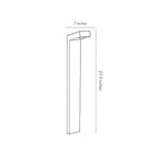 Bollard Path Light Modern Black Aluminum Waterproof Light