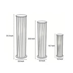 Bollard Path Light Geometric Black Cage Solar LED Light