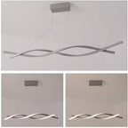 [Open-Box]]Interwoven Waves LED Modern Pendant Lighting Hanging Lamp Island Lights