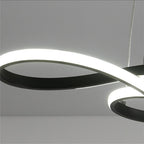 Geometric Design Semi Flush Chandeliers Metal Silica Gel Ceiling Lights