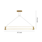 Linear Pendant Lights Dimmable Slim Strip Kitchen Island Light