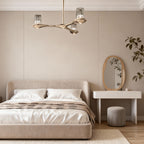 Brass Crystal Chandelier Nordic Minimalist Ceiling Light