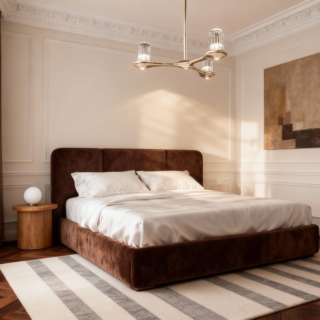 Brass Crystal Chandelier Nordic Minimalist Ceiling Light