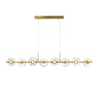 Linear Pendant Chandelier Nordic Modern Electroplated