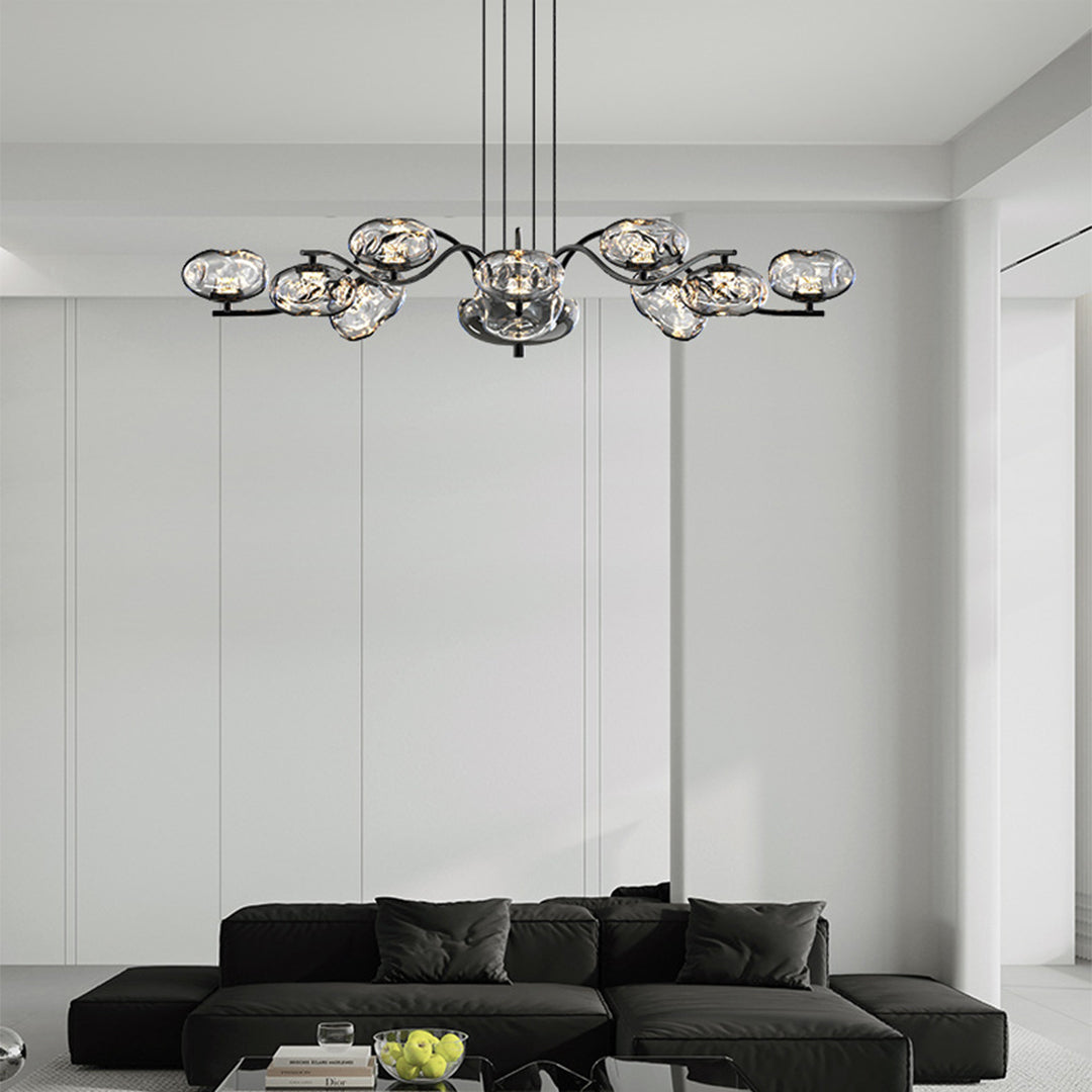 Modern LED Chandelier Full Spectrum Magic Bean Glass Light