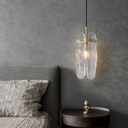 Brass Glass Pendant Light Luxury Adjustable Art Ceiling Lights