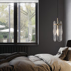 Brass Glass Pendant Light Luxury Adjustable Art Ceiling Lights