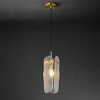 Brass Glass Pendant Light Luxury Adjustable Art Ceiling Lights