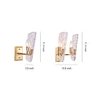 Brass Glass Wall Light European Style Classic Metal Lamp