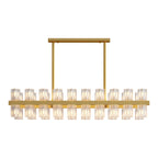 Luxury Crystal Chandeliers American Copper Ceiling Light