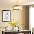 Brass Semi Flush Mount Ceiling Light Full Copper Light
