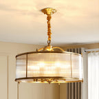 Brass Semi Flush Mount Ceiling Light Full Copper Light