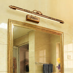 Brass Bathroom Vanity Light Fixtures Retro Antique Acrylic Light
