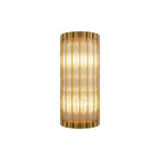 Linear Wall Light American-Style Copper Glass Lamp