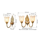 Brass Wall Light American Full Brass Artistic Bud Wall Lamp