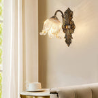 Brass Wall Lights Clear Glass Shade Brass Lamp