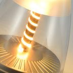 Portable Battery Powered Outdoor Table Lamps Spiral LED Portable Lamp