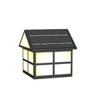 Gate Pillar Top Lights House-Shaped Outdoor Metal Light