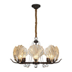 Shell Chandeliers Modern Copper Glass Ceiling Light