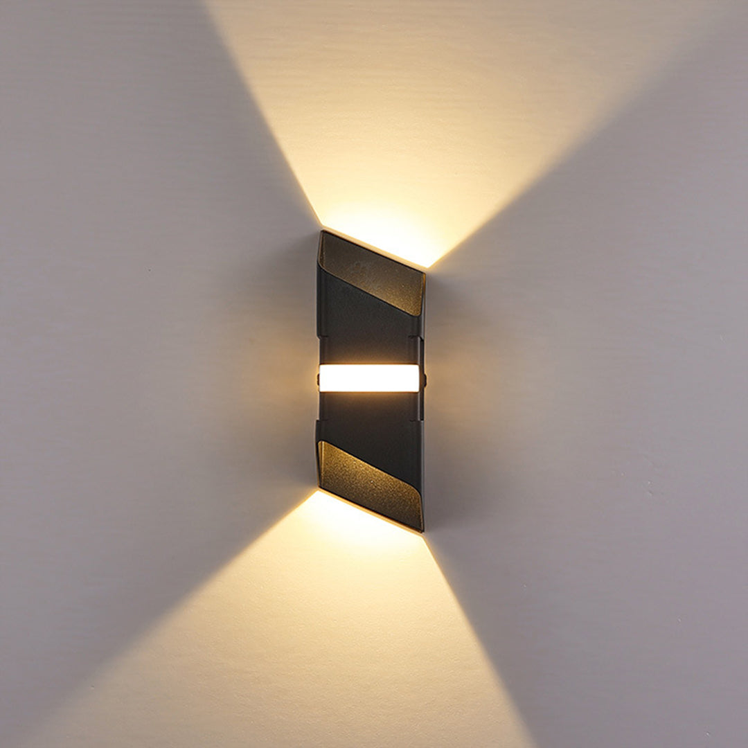 Square Tube LED  Up And Down Outdoor Wall Lights