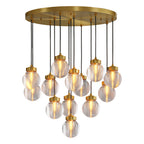 Modern Copper Chandelier Creative Luxury Glass Ceiling Light