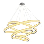 Circular Modern Chandelier Luxury Copper Ceiling Light