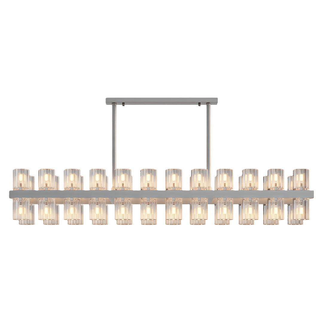 Luxury Crystal Chandeliers American Copper Ceiling Light