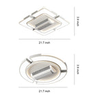 Bladeless Ceiling Fans With Light Full Spectrum LED Fan Lamp
