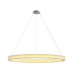 Circular Modern Chandelier Luxury Copper Ceiling Light