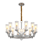 Glass Drop Chandelier High-End Luxury Copper Ceiling Light