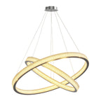 Circular Modern Chandelier Luxury Copper Ceiling Light