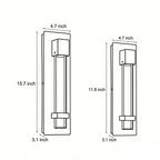 Bubble Wall Sconce Waterproof Modern Black Crystal Glass Outdoor Light