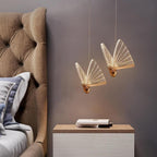 Butterfly Pendant Light Coastal Style Acrylic Ceiling Light
