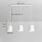 3 Light Antler Design LED Country Chandeliers Hanging Ceiling Lights