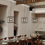 Caged Pendant Light Nordic Magic Cube LED Ceiling Light