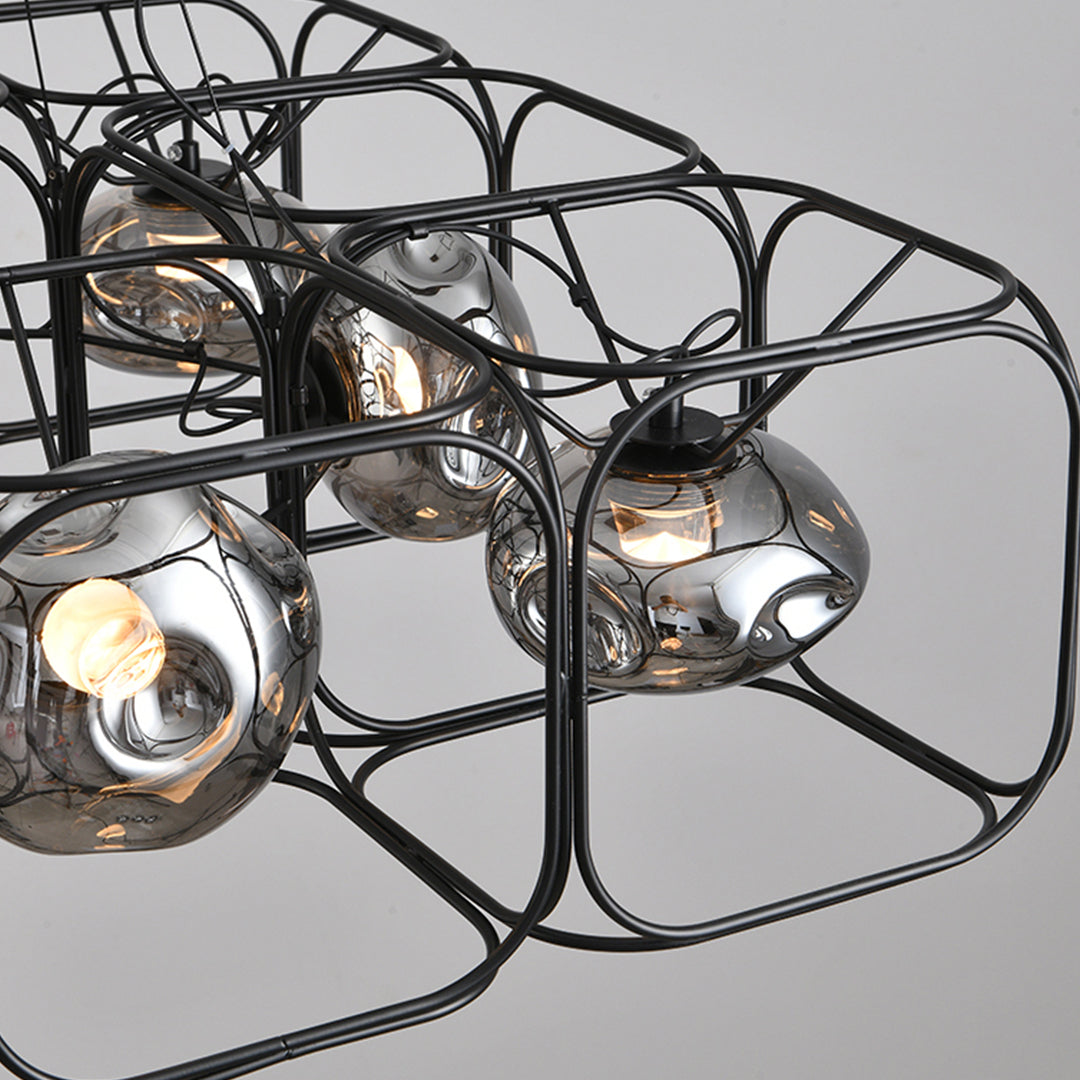 Caged Pendant Light Nordic Magic Cube LED Ceiling Light