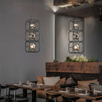 Caged Pendant Light Nordic Magic Cube LED Ceiling Light