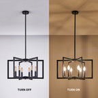 Candle Chandeliers Industrial Multi-head Ceiling Lights