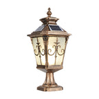 [Open-Box]Retro Pattern Waterproof LED European Style Solar Fence Post Lights