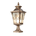 [Open-Box]Retro Pattern Waterproof LED European Style Solar Fence Post Lights