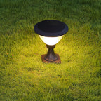 LED Metal Garden Lights Black Modern Minimalist Outdoor Bollard Light