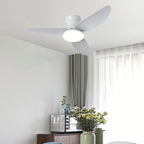 Ceiling Fan with Dimmer Light Modern Small 3-Blade and Remote Quiet