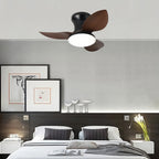 Ceiling Fan with Dimmer Light Modern Small 3-Blade and Remote Quiet