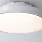 Ceiling Fan Modern with Light LED Simple Round Leafless Dimmable Lamp