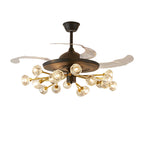 Ceiling Fan With Multiple Lights Nordic Crystal Invisible Ceiling Fan