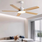 Ceiling Fans with 5 Lights Nordic Style Chandelier Look Fan Lamp