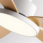 Ceiling Fans with 5 Lights Nordic Style Chandelier Look Fan Lamp